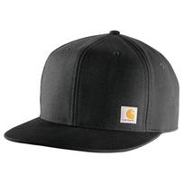 106665 Farm Duck Flat Brim Cap Black One Size [Carhartt] Men's juoda