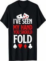 Funny Poker - Texas Holdem Lucky Poker T-Shirt S įvairiaspalvis