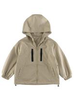 27Kids Trendy Autumn Windbreaker: Hooded Zipper Jacket for Boys 130cm