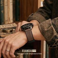 Crazy Horse Leather Watch Strap for Huawei GT Series 22mm