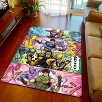 JoJo Anime Rug Carpet Non Slip Floor Mat Soft Area Rug for Bedroom Living Room Home Decoration -QJY 60x90cm
