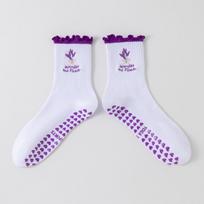 New Cotton Pilates Socks Harajuku Street Breathable Cherry Embroidery Socks Non-Slip Grip Casual Yoga Socks One Size