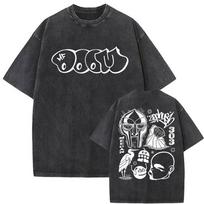 MF DOOM Išplėtos juodos spalvos grafinis marškinėlis Hip Hop Rap Streetwear Unisex Marškinėlis S įvairiaspalvis