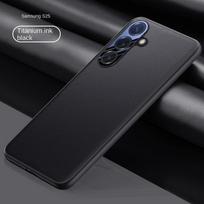 For Samsung Galaxy S25 25 Plus S25 Ultra Leather Metal Lens Integrated Air Cushion Anti-Drop Anti-Fingerprint Phone Case For Galaxy S25 juoda