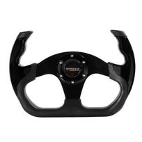 Sportinis Lenktyninis 13 colių 330mm Plokščias Drift Vairas D tipo PU Universalus PCD=70mm