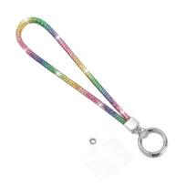 Glitter Rhinestone Phone Lanyard Phone Crystal Wrist Straps Keychain Hanging Anti-lost Rope Bling Bling Hanging Cord