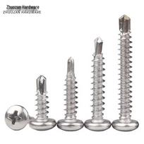 410 Stainless Steel Round Head Drill Tail Self-Tapping Screws