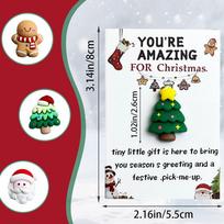 10pcs pocket Christmas hug gifts with cards, perfect for Christmas gifts, gifts for colleagues, relatives, and other gatherings