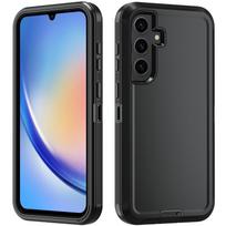 Tvirtas šarvuotas apsauginis dėklas, skirtas Samsung Galaxy A57/37/27/17/07 A56/36/26/16/06/55/35. Palaiko belaidį įkrovimą. Ott dėžutės dangtelis Galaxy A27 juoda