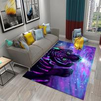 3D Cartoon Tiger Cute Wild Animal Rugs for Living Room Bedroom Area Rugs Bathroom Soft Non-slip Rug Kids Room Crawl Floor Mats 40x60cm 16x24 inch