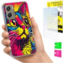 Etui Do Motorola Moto G06 / G06 Power Obudowa Case Plecki Kotek + Szkło