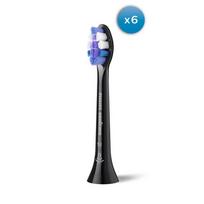 Philips HX6056/88 Sonicare Sensitive | Replacement brush heads | Heads | For adults | Number of brush heads included 6 | Black|HX6056/88