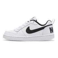 Nike Court Borough Low GS White Black Kids Sneakers 839985-101 36.5