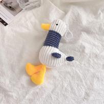 Mielas pliušinis lėlės raktų pakabukas Come On Duck Negražus Kawaii lėlės kuprinės pakabukas Rankinės aksesuarai Raktų pakabukas Merginai dovanai gray