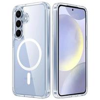 Anti Yellowing Clear Magnetic Case for Magsafe Samsung S25 S23 S24 Plus S22 Ultra S21 FE S24fe S25Ultra Shockproof Macsafe Cover For Samsung Galaxy S23+