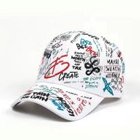 Spalvinga hip-hopo beisbolo kepuraitė su grafiti, laisvalaikio kepuraitė su snapeliu nuo saulės su spauda, personalizuota vyrams ir moterims Adjustable
