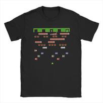 Frogger ARCADE Space Invaders Game Men's T Shirt  Unique Tees Short Sleeve Crew Neck T-Shirt Pure Cotton 6XL Clothes S