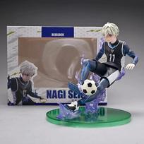 Anime Blue Lock figūrėlės 18cm Nagi Seishiro figūrėlė Futbolo veiksmo figūrėlė PVC modelis Stalo kolekcija Kambario statula Gimtadienio dovana
