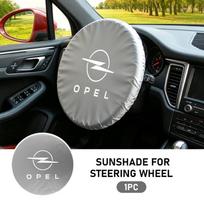 For Opel Car Steering Wheel Sunshade Silver Coated Cloth Insulation Protector Accessories Astra G J H Insignia Zafira Corsa D C