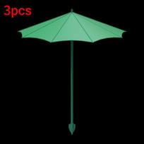 3 vnt. Augalų apsaugos nuo saulės stogelis, Lauko pavėsinė vazoniniams gėlėms, daržovėms ir sodo augalams (Green,3pcs) žalia
