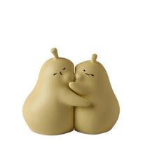 2pcs Ceramic Hug Pear Book Stand Creative Pear Decorative Bookends Micro Landscape Book Holder  Gift L