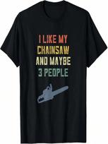 Retro Logging Gear  Chainsaw Logger Arborist Woodworking T-Shirt S įvairiaspalvis