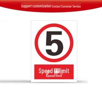 Speed Limit 5 km/h Safety Sign