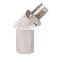 45° M18x1.5 Iron Pipe Fitting Adapter Threaded Connector for Automotive Exhaust Muffler Modified Parts Car Accessories