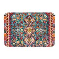Moroccan Berber Rug Boho Style Front Door Mat Anti-Slip Antique Bohemian Geometric Doormat Floor Bathroom Entrance Rug Carpet 40x60cm