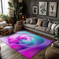 Tuniu Abstract Colorful Gradient Rug Mat Doormat Home Decor Non-Slip Floor Mat 50x80cm