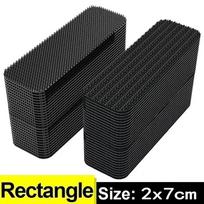 Carpet Fixing Stickers Double Faced High Adhesive Car Carpet Fixed Patches Home Floor Foot Mats Anti Skid Grip Tapes Magic Tape (as the picture,10pairs)