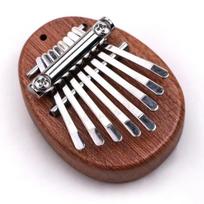 Mini Kalimba Thumb Piano with 8 Wooden Keys, a Delicate Finger Piano with a Strap, Perfect As a Gift for on Valentine'S Day