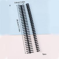 5/10Pcs Loose Leaf Binder Rings Binding Spines 30-Hole Plastic Comb Binding Spines for Teacher Student Business Notebook File