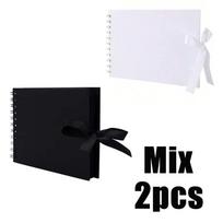 Black Memory Books DIY Craft Photo Albums Scrapbook Cover Kraft Album For Wedding Anniversary Gifts Memory Books
