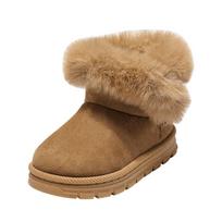 Belle Kids' Plush Lined Winter Snow Boots 25 ruda