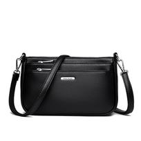 Single Shoulder Bag Shopping Bag Multi-pocket Crossbody Bag Women's Retro Handbag violetinė/raudona
