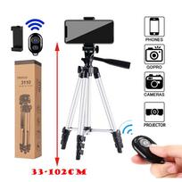 Universal Extendable Tripod Stand With Bluetooth Remote Phone Holder Lightweight Photography Live Tripods For Sports Camera DSLR