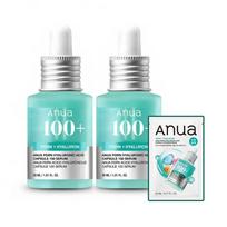ANUA PDRN Hyaluronic Acid Capsule 100 Serum Double Set 30ml x 2 (+ PDRN Mask Sheet 1pc) 30ml x 2