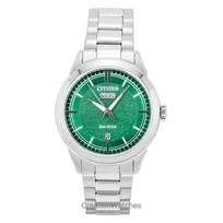Citizen Eco-Drive Stainless Steel Green Dial AW0151-85X 100M Men's Watch žalia