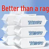 Super Thick Kitchen Wipes: Disposable, Super Large, Easy-to-Carry, Absorbent Paper Towels for Oil & Water Stains