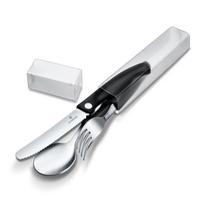 VICTORINOX Cutlery Dishwasher 3 with Storage Serrated for Outdoor Swiss (Victorinox) Set, Safe, Knife, Fork, Spoons, Case, Blade, Activities, Camping, juoda