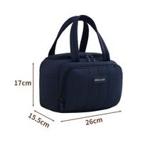 Modern Minimalist Lunch Bag With Insulated Tote For Office Workers And Students tamsiai mėlyna spalva
