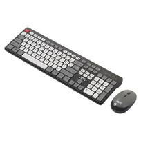 AOC KM720 Wireless Keyboard And Mouse Combo, Computer Keyboard, Contrasting Color Keyboard, Splash-Proof Design, Black