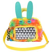 Rainbow Furry Rabbit Monster Crossbody Bag Clear IT Pocket Casual Shoulder Bag For Anime Fans Toy Collectors