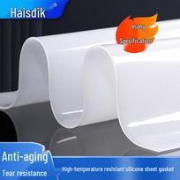 Heisdick Transparent High-Temperature Silicone Rubber Sheet 500x500x2mm