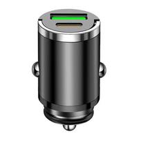 Car Charger 30W PD30W QC30W Aluminum Alloy Fast Charging Cigarette Lighter Adapter