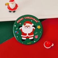 Cute Glass Cartoon Christmas Mirror Easy To Carry Pocket Make-up Mirror Portable Mini Makeup Mirror Vanity Mirror