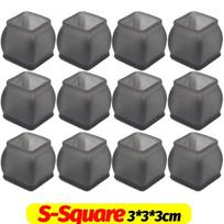 1/24 vnt Baldų kojų apsaugos dangtis Guminis stalo kėdės koja Neslystantis padas Grindys nuo įbrėžimų Ramios apsaugos Baldų aksesuaras 1PC