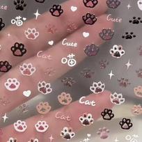 Cat Claw Manicure Sticker Relief Jelly Three-dimensional Cute Pink Nail Back Glue T155-Cat Claw
