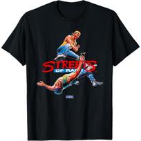Streets of Rage key art SEGA Genesis video game T-Shirt M juoda